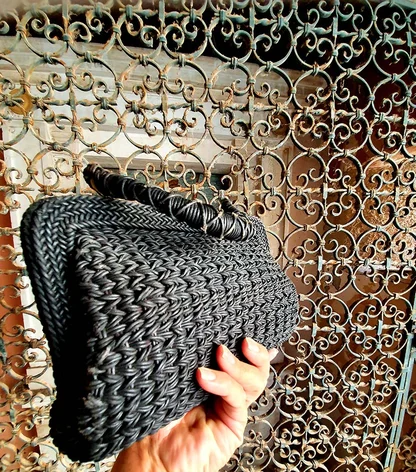 Roberta Di Camerino Gondola clutch bags venice vintage interwoven leather lace